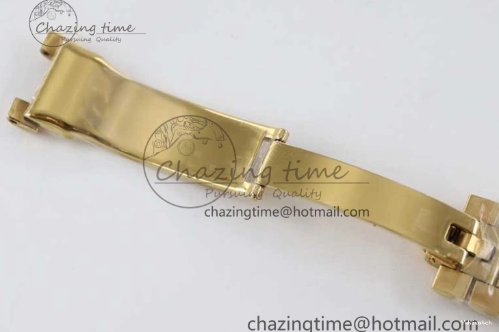 Dial YG Steel 40mm 1:1 Best TWF A2836 Crystal Date 904L YG Edition on Bracelet Day YG 0430